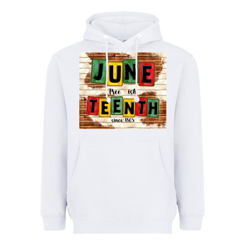 Juneteenth Free Ish Since 1865 Heavyweight Hoodie by TumblerDesignByShophia | Teevron