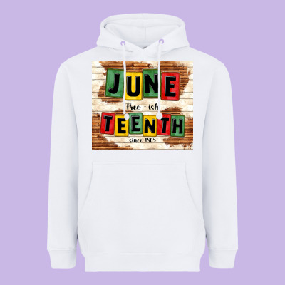 Juneteenth Free Ish Since 1865 Heavyweight Hoodie Designed By Tumblerdesignbyshophia