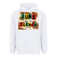 White juneteenth free ish since 1865 Heavyweight Hoodie - TumblerDesignByShophia