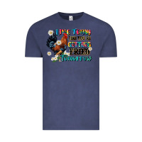 Vintage Denim live today like fried tomorrow Vintage Tee - JahusDesignShop