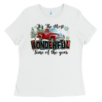 White It's The Most Wonderful Time Of The Year Ladies Tee - FaDigitalArtStudio