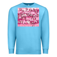 Ocean Blue ribbon Premium Sweatshirt - CowGirlArtShop