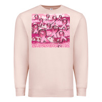 Pale Pink ribbon Premium Sweatshirt - CowGirlArtShop