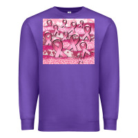 Purple ribbon Premium Sweatshirt - CowGirlArtShop