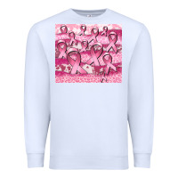 White ribbon Premium Sweatshirt - CowGirlArtShop