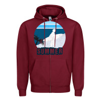 Burgundy Summer Surf Zipper Hoodie - Bettercallsaul