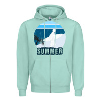 Seafoam Summer Surf Zipper Hoodie - Bettercallsaul