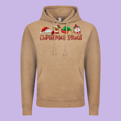 Christmas Squad Vintage Hoodie Designed By Maliassmallbusiness