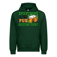 Forest Green everybody in the pub gettin tipsy Urban Hoodie - FaDigitalArtStudio