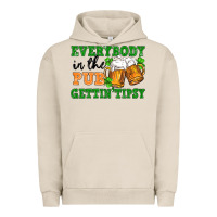 Pigment French Oak everybody in the pub gettin tipsy Urban Hoodie - FaDigitalArtStudio