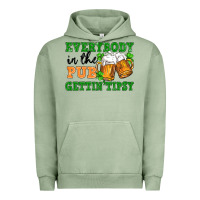 Pigment Oil Green everybody in the pub gettin tipsy Urban Hoodie - FaDigitalArtStudio