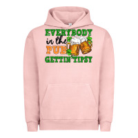 Pigment Salmon everybody in the pub gettin tipsy Urban Hoodie - FaDigitalArtStudio