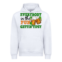 White everybody in the pub gettin tipsy Urban Hoodie - FaDigitalArtStudio