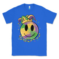 True Royal smiley face mardi gras Classic Tee - MaliasSmallBusiness