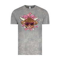 Cloud Rock cow with flowers and butterflies Vintage Tee - MaliasSmallBusiness
