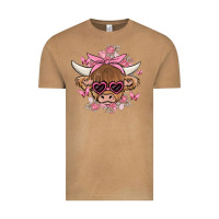 Vintage Camel cow with flowers and butterflies Vintage Tee - MaliasSmallBusiness