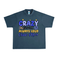 Midnight Navy crazy proud always loud cheer mom Urban Heavy Tee - MaliasSmallBusiness