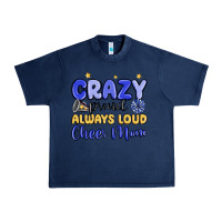 Navy crazy proud always loud cheer mom Urban Heavy Tee - MaliasSmallBusiness