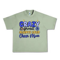 Oil Green crazy proud always loud cheer mom Urban Heavy Tee - MaliasSmallBusiness