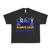 Pigment Black crazy proud always loud cheer mom Urban Heavy Tee - MaliasSmallBusiness