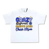 White crazy proud always loud cheer mom Urban Heavy Tee - MaliasSmallBusiness
