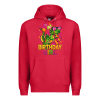 Cardinal 2rd birthday girl t rex pink Premium Hoodie - CowGirlArtShop