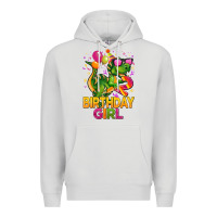 Dove Grey 2rd birthday girl t rex pink Premium Hoodie - CowGirlArtShop