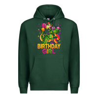 Sports Green 2rd birthday girl t rex pink Premium Hoodie - CowGirlArtShop