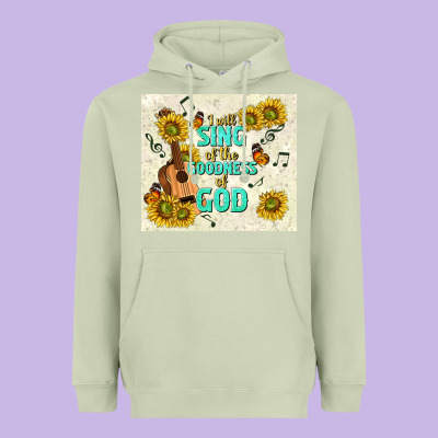 I Will Sing Of The Goodness Of God Heavyweight Hoodie Designed By Tumblerdesignbyshophia