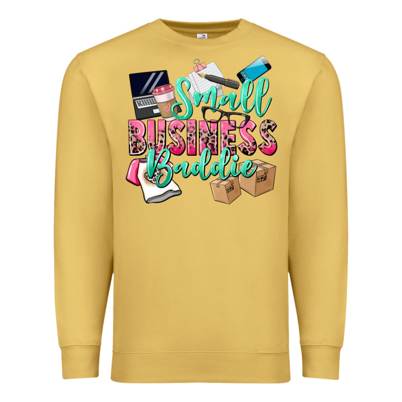 Small Business Baddie Premium Sweatshirt by CowGirlArtShop | Teevron