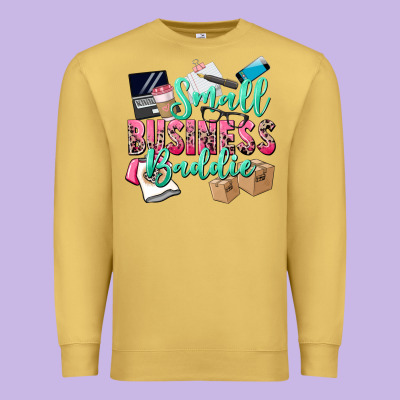 Small Business Baddie Premium Sweatshirt Designed By Cowgirlartshop