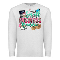 Oatmeal Heather small business baddie Premium Sweatshirt - CowGirlArtShop