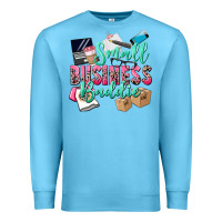 Ocean Blue small business baddie Premium Sweatshirt - CowGirlArtShop