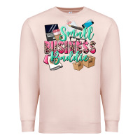 Pale Pink small business baddie Premium Sweatshirt - CowGirlArtShop