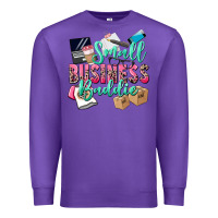 Purple small business baddie Premium Sweatshirt - CowGirlArtShop