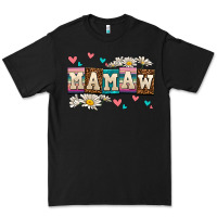 Black daisy mamaw Premium Tee - AdoDesignShop