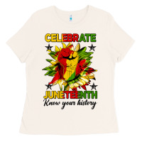 Bone celebrate juneteenth know your history Ladies Tee - HRA Design Shop