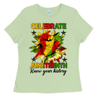 Matcha celebrate juneteenth know your history Ladies Tee - HRA Design Shop