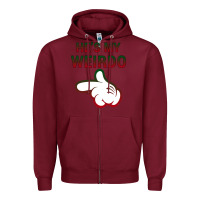 Burgundy He's My Weirdo Galaxy Zipper Hoodie - Bettercallsaul