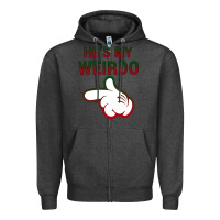 Charcoal Heather He's My Weirdo Galaxy Zipper Hoodie - Bettercallsaul