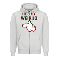 Dove Grey He's My Weirdo Galaxy Zipper Hoodie - Bettercallsaul