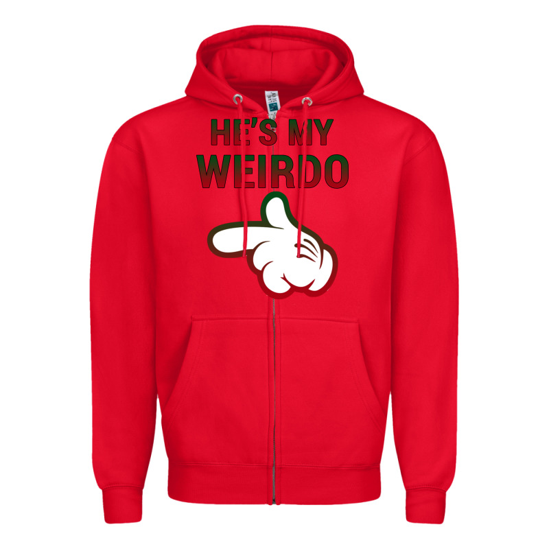 He's My Weirdo Galaxy Zipper Hoodie by Bettercallsaul | Teevron