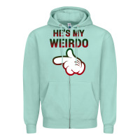 Seafoam He's My Weirdo Galaxy Zipper Hoodie - Bettercallsaul