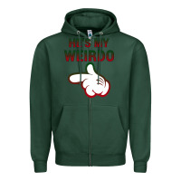 Sports Green He's My Weirdo Galaxy Zipper Hoodie - Bettercallsaul