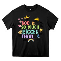 Black god is bigger Heavy Core Tee - JahusDesignShop