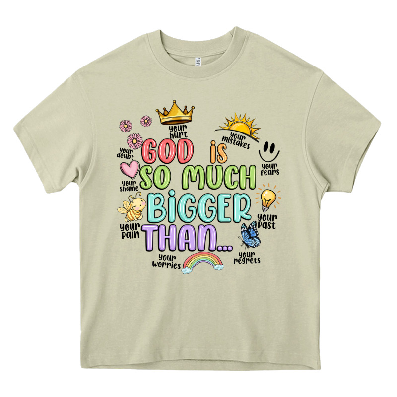 God Is Bigger Heavy Core Tee by JahusDesignShop | Teevron
