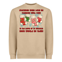 Mushroom stockings were hung by chimney Heavyweight Sweatshirt - MaliasSmallBusiness