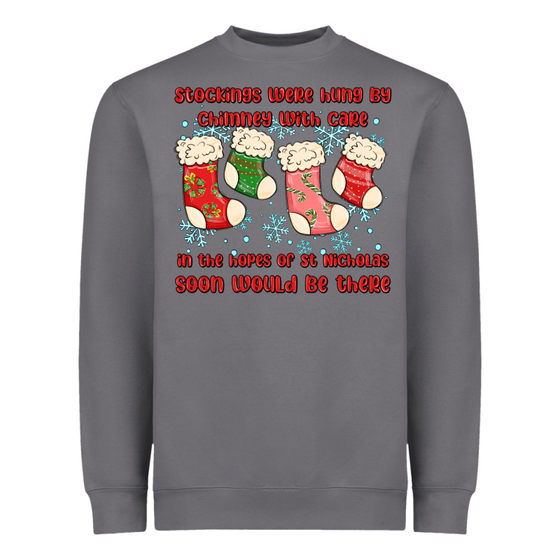 Stockings Were Hung By Chimney Heavyweight Sweatshirt by MaliasSmallBusiness | Teevron