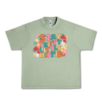 Oil Green stay trippy little hippie Urban Heavy Tee - MaliasSmallBusiness