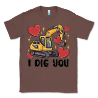 Chestnut i dig you valentines excavator Classic Tee - MaliasSmallBusiness